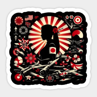 Japanese Culture Collage Sticker